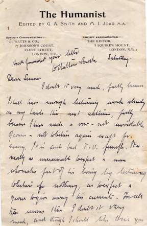 The image shows part of one letter only.