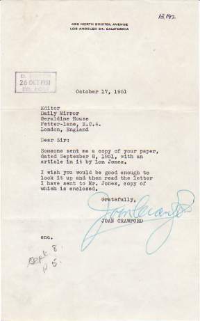 The image shows Miss Crawford's letter only.