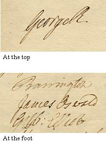 Illustration is of the signatures only